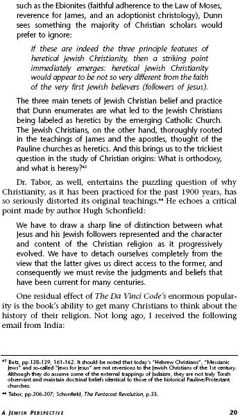 Jews for Judaism, Da Vinci Code 20 Jews for Judaism, Da Vinci Code 20